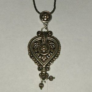 Brighton Scrolled pendant Silver Necklace